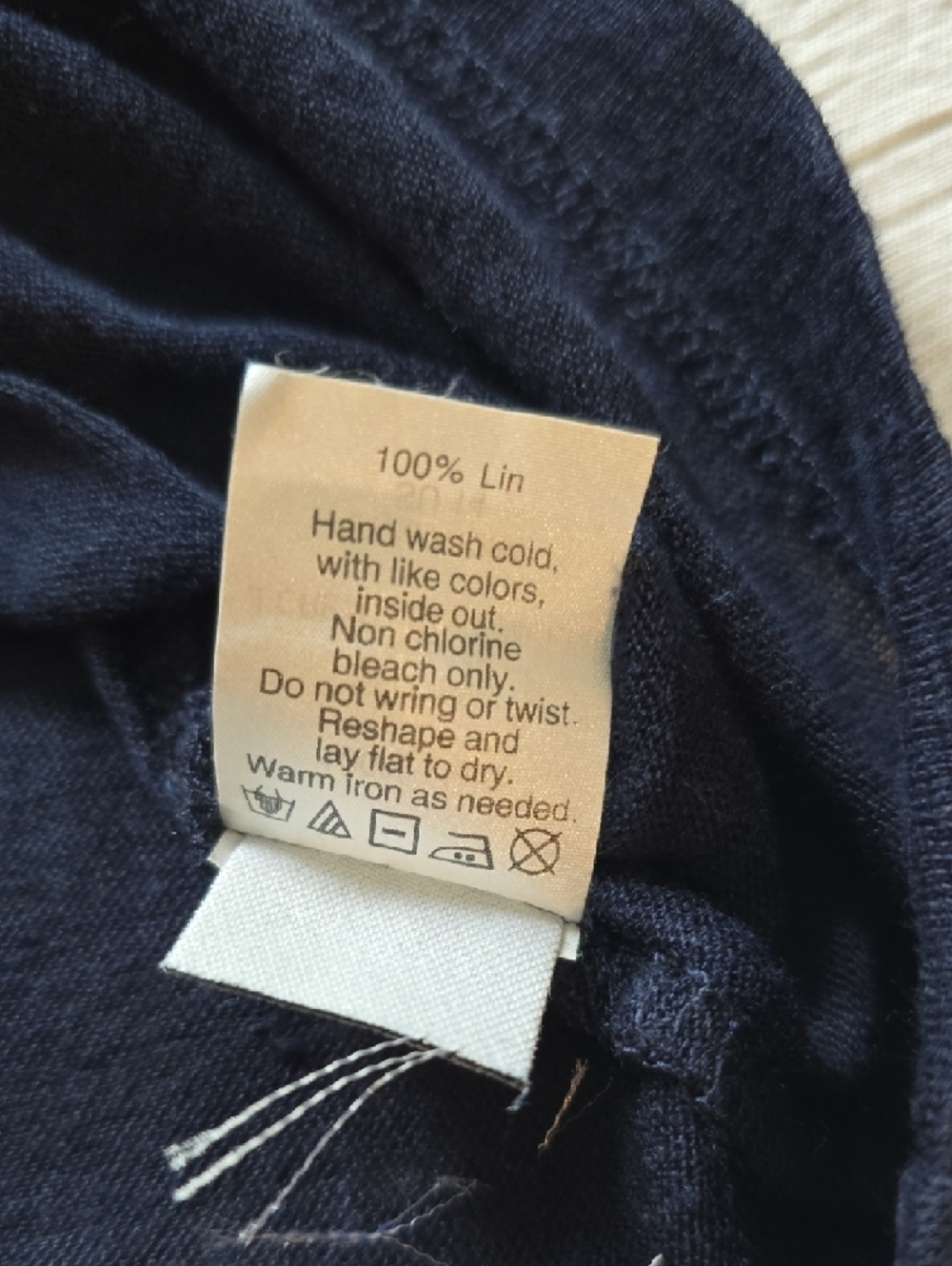J Crew Embellished Linen Crewneck Women's Size Small - Picture 9 of 13